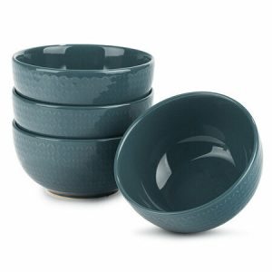 orion sada keramickych misiek relief 14 cm 4 ks petrolejova