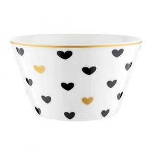 porcelanova salatova miska heart