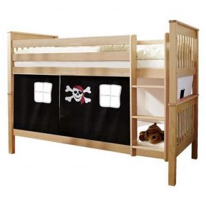 poschodova postel pirat sammy 90x200 cm prirodna