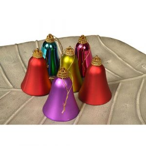 sada vianocnych ozdob zvonceky 6 ks 6 cm