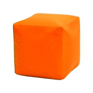sedaci taburet cube oranzovy s naplnou
