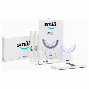 smili optimal pristroj s led zarenim bieliace pero 6 ks nabijaci kabel pruvodce belenim