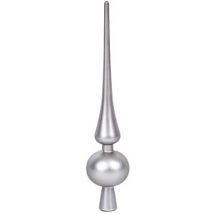 spicka na stromcek christine 28 cm matna strieborna