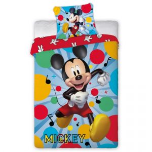 tiptrade detske bavlnene obliecky mickey mouse tanecna party 140 x 200 cm 70 x 90 cm