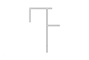 ukoncovaci hlinikovy profil na schody typ s 9337 25x40x6000 mm twinson cierny profil