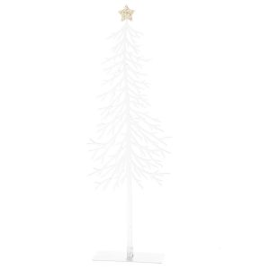 vianocna kovova dekoracia tree with star 8 x 25 x 35 cm
