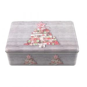 vianocna plechova doza na cukrovinky 20 x 13 x 68 cm