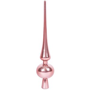 vianocna spicka na stromcek mistretta tmavoruzova 6 x 28 cm