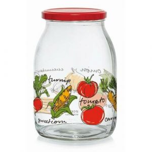 zavaraci pohar s vieckom zelenina 1 l 6 ks