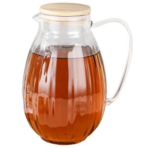 4home skleneny dzban hotcool juicy s bambusovym vieckom 15 l