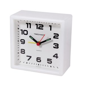 analogovy budik bila 95 x 95 cm