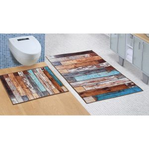 bellatex kupelnova sada bez vykrojenia drevena podlaha 60 x 100 cm 60 x 50 cm