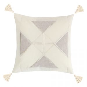 bellatex obliecka na vankusik peru trojuholniky prirodna 40 x 40 cm