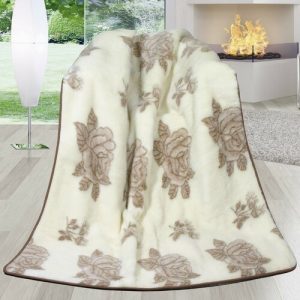 bellatex vlnena deka duo australske merino ruza 155 x 200 cm