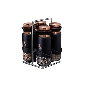 berlinger haus 5 dielna sada koreniciek v stojane black rose collection