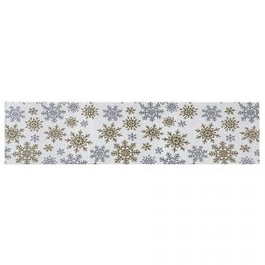 dakls behun snowflakes biela 33 x 140 cm