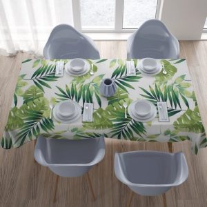 domarex obrus green leaves 135 x 200 cm