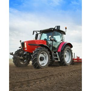jerry fabrics deka traktor red 120 x 150 cm