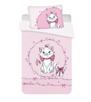 jerry fabrics detske bavlnene obliecky do postielky marie cat pink baby 100 x 135 cm 40 x 60 cm