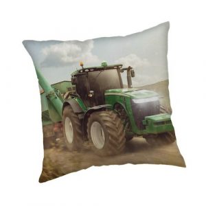 jerry fabrics vankusik traktor green 40 x 40 cm
