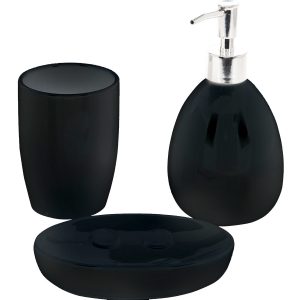 kupelnova sada valmy 3 ks cierna