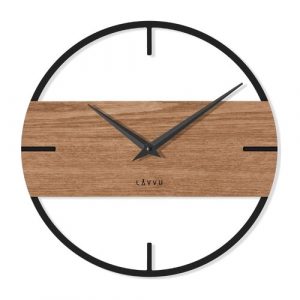 lavvu lct4010 stylove drevene hodiny loft v industrialnom vzhlade