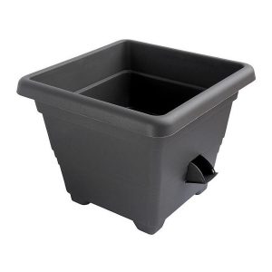 plastia kvetinac samozavlazovaci bergamot antracit 30 x 30 cm