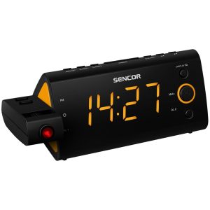sencor src 330 or radiobudik s projekciou oranzova