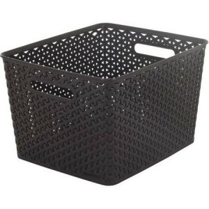 ulozny box rattan y style l tm hnedy curver