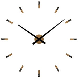 vlaha vct1043 dubove samolepiace hodiny s kamenmi minimal pr 80 cm