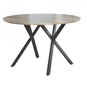 jedalensky stol dub sivy cierna priemer 100 cm akton