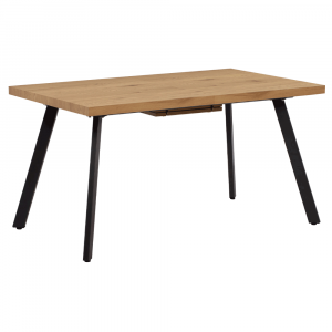 jedalensky stol rozkladaci dub kov 140 180x80 cm akaiko