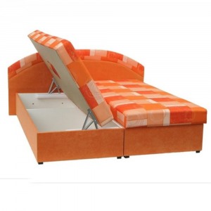 manzelska postel pruzinova oranzova vzor kasvo