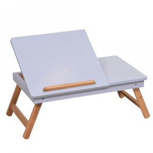 prirucny stolik na notebook drziak na tablet biela prirodny bambus melten