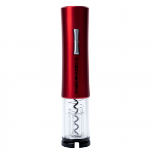 tempo kondela sakaro typ 2 elektricky otvarac na vino s led osvetlenim cervena