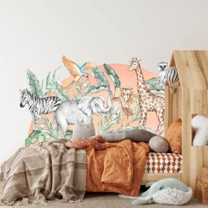 nalepka na stenu safari za postelou