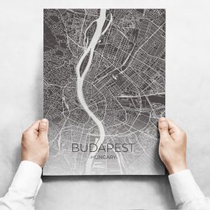 obrazy na stenu map of budapest