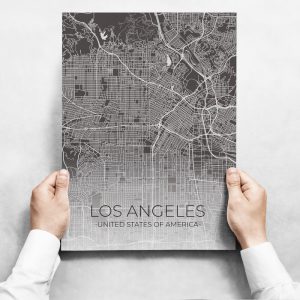 obrazy na stenu map of los angeles