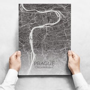 obrazy na stenu map of prague ii