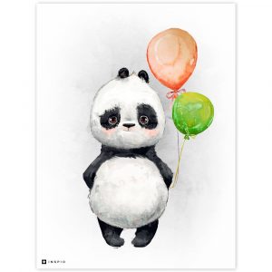 panda s balonmi do detskej izby