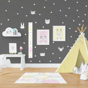 pastelove dekoracie do detskej izby gulicky