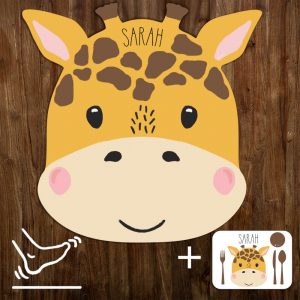 podlozky pre deti na hranie zlta zirafa