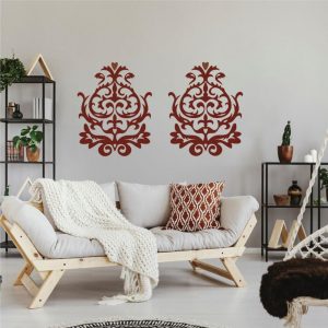 sablona na stenu ornament barok
