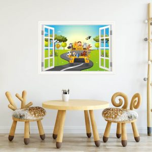 samolepiace tapety zvieratka na vylete