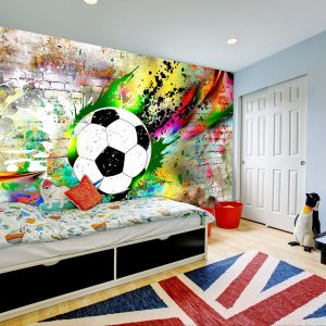 fototapeta futbalova lopta v urban style urban gameplay 150x105