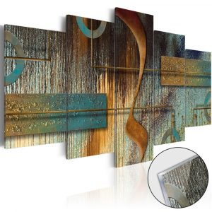 obraz abstraktna exotika na akrylatovom skle exotic note 100x50