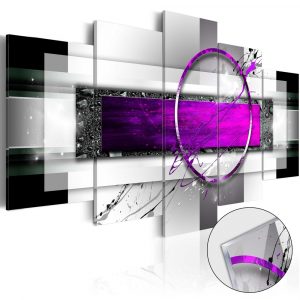obraz abstraktny fialovy lem na akrylatovom skle violet rim 200x100