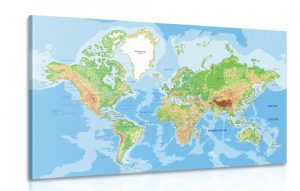 obraz klasicka mapa sveta 120x80