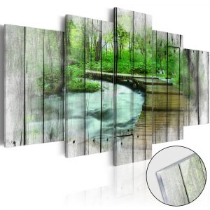 obraz les tajomstiev na akrylatovom skle forest of secrets 100x50