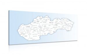obraz mapa slovenska 100x50